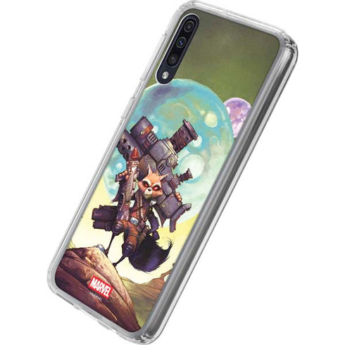 Marvel Rocket Raccoon Armored Arsenal Galaxy A50 Clear Case